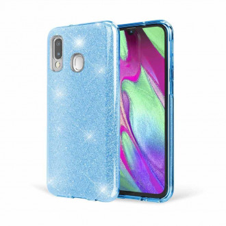 OEM Θήκη Back Cover Θήκη Σιλικόνης Glitter για Samsung Galaxy A40 Μπλε