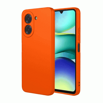 OEM Back Cover Θήκη Ενισχυμένης Σιλικόνης για Xiaomi Redmi A5 Neon Orange