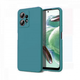 OEM Back Cover Θήκη Ενισχυμένης Σιλικόνης για Xiaomi Redmi Note 12 4G Πετρόλ