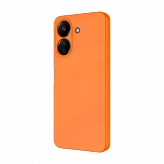 OEM Back Cover Θήκη Ενισχυμένης Σιλικόνης για Xiaomi Redmi 13c 5G Πορτοκαλί