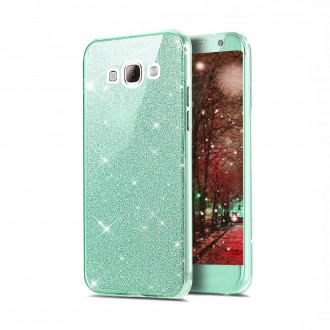 OEM Θήκη Back Cover Σιλικόνης Glitter για Samsung Galaxy J6 2018 Τιρκουάζ