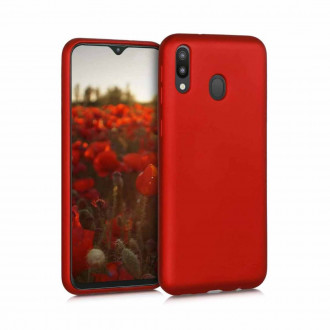 OEM Back Cover Θήκη Λεπτής Σιλικόνης Matte για Samsung Galaxy M20 Κόκκινο