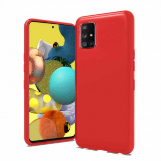 OEM Back Cover Θήκη Λεπτής Σιλικόνης Matte για Samsung Galaxy A72 Κόκκινο