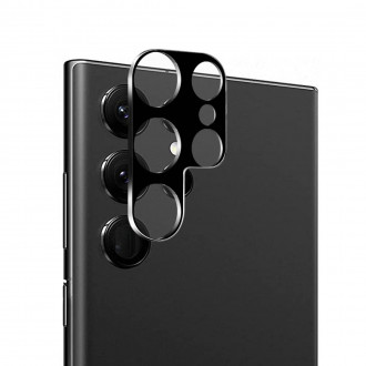 Full Cover Aντιχαρακτικό Γυαλί Προστασίας Κάμερας Samsung Galaxy S23 Ultra Μαύρο