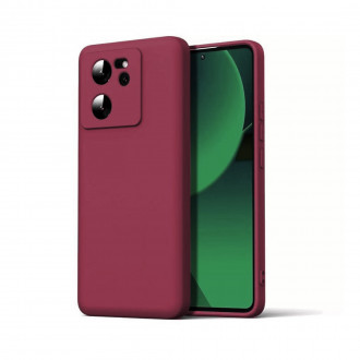 OEM Back Cover Θήκη Ενισχυμένης Σιλικόνης για Xiaomi 13T/ 13T Pro Βυσσινί