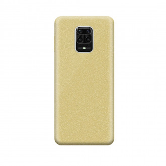 OEM Θήκη Back Cover Θήκη Σιλικόνης Glitter για Xiaomi Redmi Note 9 Χρυσό