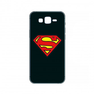 Superman Logo Θήκη Σιλικόνης για Samsung Galaxy A7 2018 Μαύρο