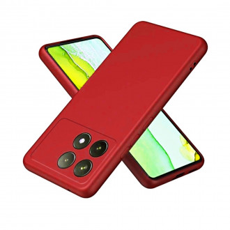 OEM Back Cover Θήκη Λεπτής Σιλικόνης Matte για Xiaomi Poco F6 Pro Κόκκινο