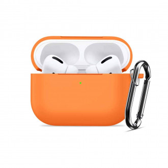 Siipro Θήκη Ενισχυμένης Σιλικόνης για Apple Airpods Pro 2 Πορτοκαλί