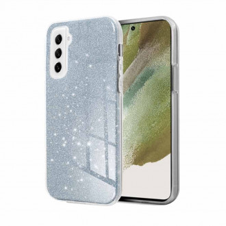 OEM Θήκη Back Cover Θήκη Σιλικόνης Glitter για Samsung Galaxy S21 FE Ασημί