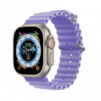 OEM Ocean Band Σιλικόνης για Apple Watch 42/44/45mm Λιλά