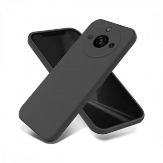 OEM Back Cover Θήκη Λεπτή Σιλικόνης Matte για Realme 11 Pro 5G / 11 Pro Plus 5G Μαύρο