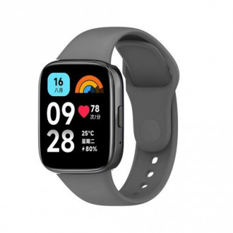 Λουράκι Σιλικόνης για Xiaomi Redmi Watch 3 Active/ 3 Lite Γκρί