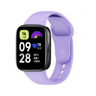 Λουράκι Σιλικόνης για Xiaomi Redmi Watch 3 Λιλά