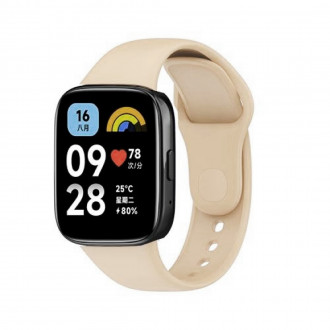 Λουράκι Σιλικόνης για Xiaomi Redmi Watch 3 Μπεζ