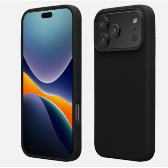 OEM Θήκη Rubber Ενισχυμένης Σιλικόνης για iPhone 17 pro max Μαύρο