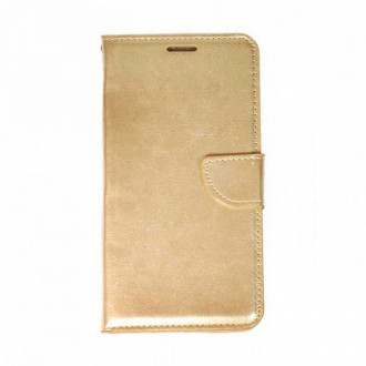 OEM Wallet Cover Θήκη Δερματίνης για iPhone 16e Χρυσό