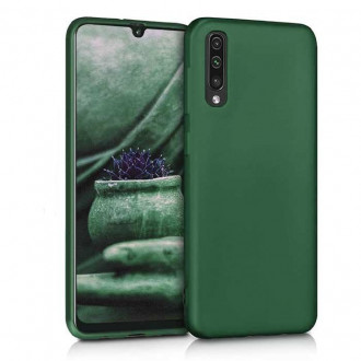 OEM Back Cover Θήκη Λεπτής Σιλικόνης Matte για Samsung Galaxy A30s/ A50 Σκούρο Πράσινο