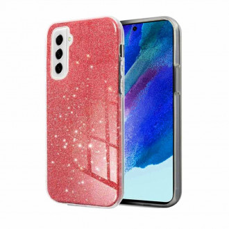 OEM Θήκη Back Cover Θήκη Σιλικόνης Glitter για Samsung Galaxy S21 FE Κόκκινο