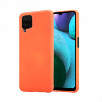OEM Back Cover Θήκη Ενισχυμένης Σιλικόνης για Samsung Galaxy A12/ A12 Nacho Πορτοκαλί