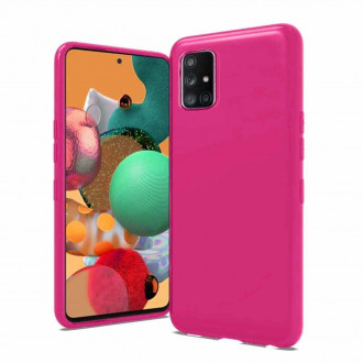 OEM Back Cover Θήκη Λεπτής Σιλικόνης Matte για Samsung Galaxy A72 Φούξια