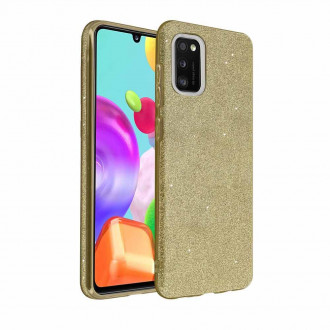 OEM Θήκη Back Cover Θήκη Σιλικόνης Glitter για Samsung Galaxy A41 Χρυσό