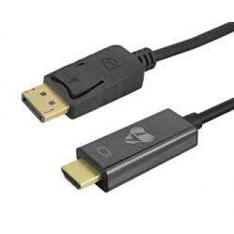 Powertech Cable DisplayPort male - HDMI male 2m Μαύρο (CAB-H188)