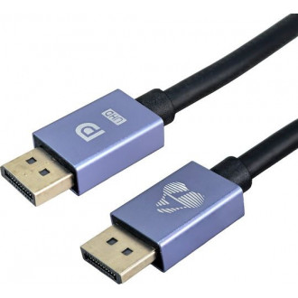 Powertech Cable DisplayPort male - DisplayPort male 1m Μαύρο (CAB-DP071)