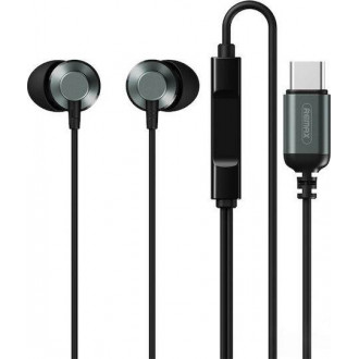 Remax RM-512a In-ear Handsfree με Βύσμα USB-C Μαύρο