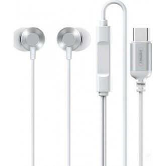 Remax RM-512a In-ear Handsfree με Βύσμα USB-C Λευκό