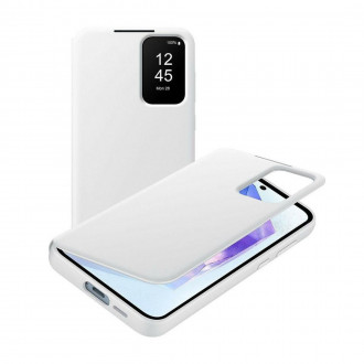Samsung Wallet Smart View Θήκη Δερματίνης για Samsung Galaxy A55 Λευκό