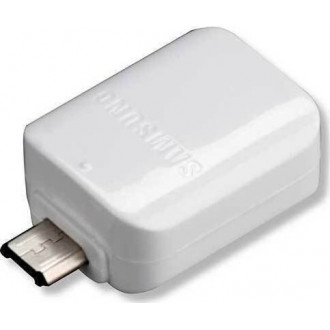 Samsung® Original Αντάπτορας Micro USB Male – USB-A Female OTG Cable – Λευκό (GH96-09728A) Bulk