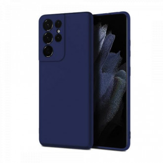 OEM Θήκη Rubber Ενισχυμένης Σιλικόνης για Samsung Galaxy S21 Ultra Μπλε