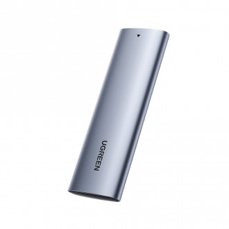 Ugreen CM400 Θήκη για Σκληρό Δίσκο M.2 SATA III με σύνδεση Type-C Ασημί