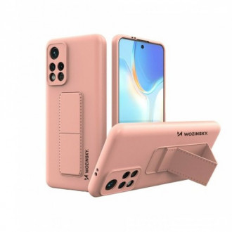 Wozinsky Kickstand Back Cover Σιλικόνης για Xiaomi Redmi Note 11/ 11s 5G/ Poco M4 Pro 5G Σομόν
