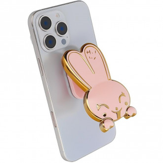 Stand Βάση τηλεφώνου BUNNY - Αυτοκόλλητη - Ρόζ