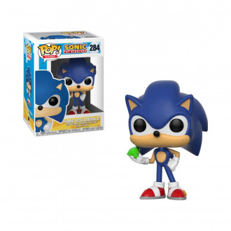 Funko Pop! Games: Sonic The Hedgehog - Sonic With Emerald #284 Vinyl Figure