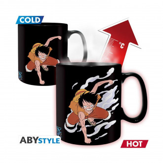 Abysse One Piece - Luffy and Ace Heat Change Mug (460ml) (ABYMUG404)