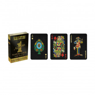 Winning Moves: Waddingtons No.1 - Black And Gold Deck Playing Cards (WM00755-EN1)