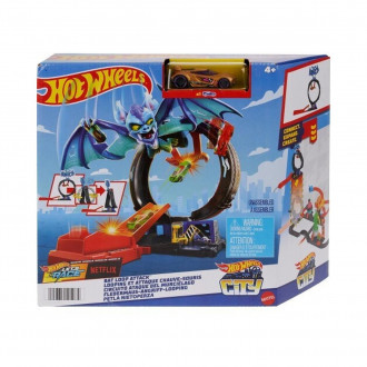 Mattel Hot Wheels City - Bat Loop Attack Playset (HTN78)