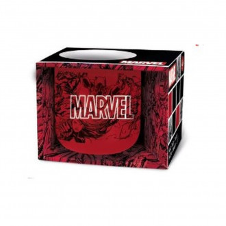 Stor: Marvel Pattern - Ceramic Breakfast Mug in Gift Box (400ml) (75434)