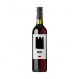 Mavros Pirgos: Merlot - Syrah, Red Dry Wine, 750ml