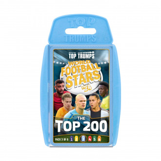 Winning Moves: Top Trumps - World Football Stars 2024 The Top 200 Pack 3 - Card Game (WM04802-EN1)