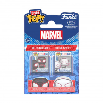 Funko Bitty Pop! 2-Pack Marvel: Spider-Man - Miles Morales & Ghost Spider Vinyl Figures