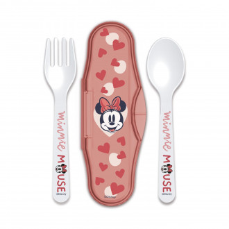 Stor Disney: Minnie Mouse Heart Full - Toddler 2 Pcs PP Traveling Spoons (10766)