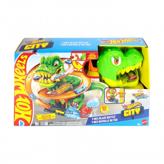 Mattel Hot Wheels City: T-Rex Blaze Battle (JBM73)