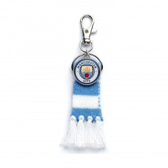 Carat Shop Manchester City FC - Blue Scarf and Logo Charm Backpack Hanger (MCBH0002)