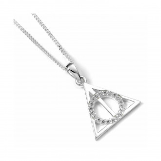 Carat Shop Harry Potter - Sterling Silver Deathly Hallows necklace with crystals (BHPSN002)