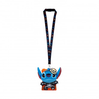 Monogram Disney: Lilo & Stitch - Stitch Skeleton Deluxe Lanyard with Pouch Card Holder (83078)