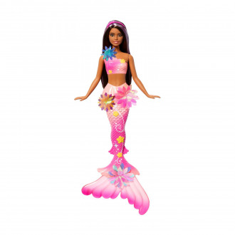 Mattel Barbie: Fantasy - Barbie Flower Magic Mermaid Brunette (JDM73)